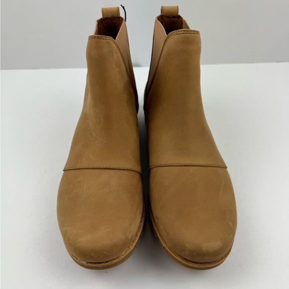 Sorel Women's Sz US 10 Joan Of Arctic Wedge Chelsea Suede Camel Boot NL4333-253 - Picture 2 of 7